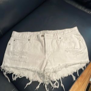 White Pistola short shorts
